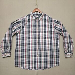 Cactus‎ Men's Multicolor Plaid Long Sleeve Button Up Shirt Size XXLT